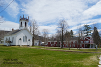 East Dorset, VT - Congregational Church and Wilson House - Spring